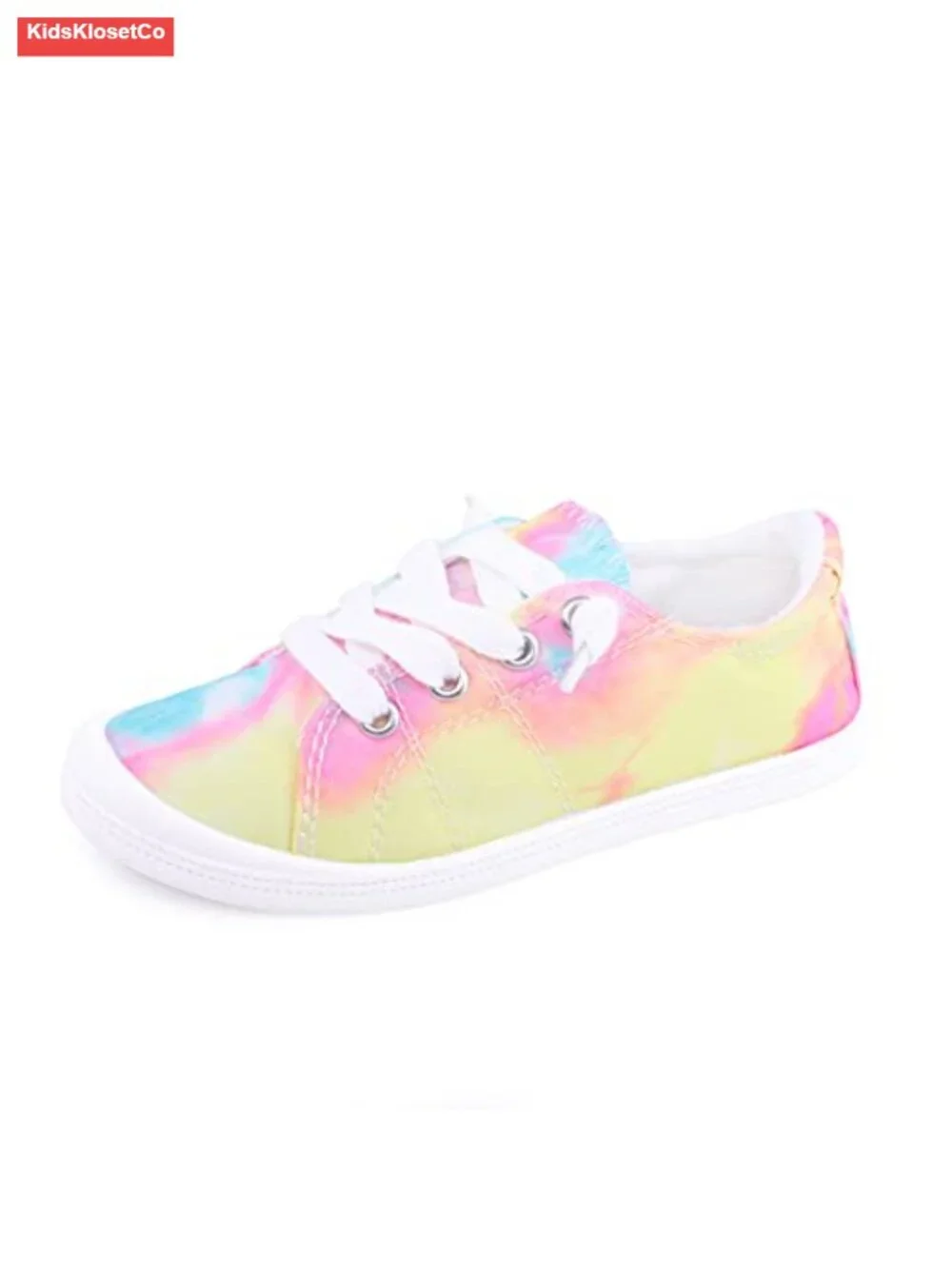Kids Slip On Canvas Sneakers, Elastic Laces Low Top Casual Shoes, Breathable